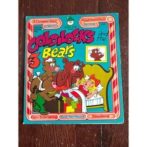 Vintage Goldilocks and 3 Bears Peter Pan Records 45 RPM Vinyl 1448 Story‎ Song